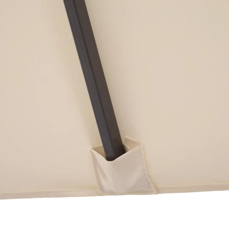 15' Double-Sided Outdoor Patio Umbrella Parasol - Beige