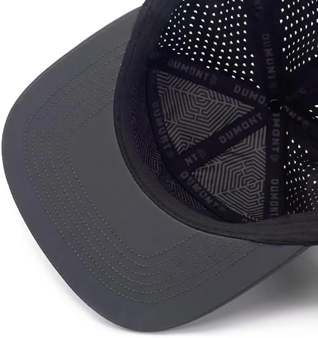 7 Panel, Flat Bill, Performance Snapback Hat, Water-Resistant Baseball Cap, Men & Women