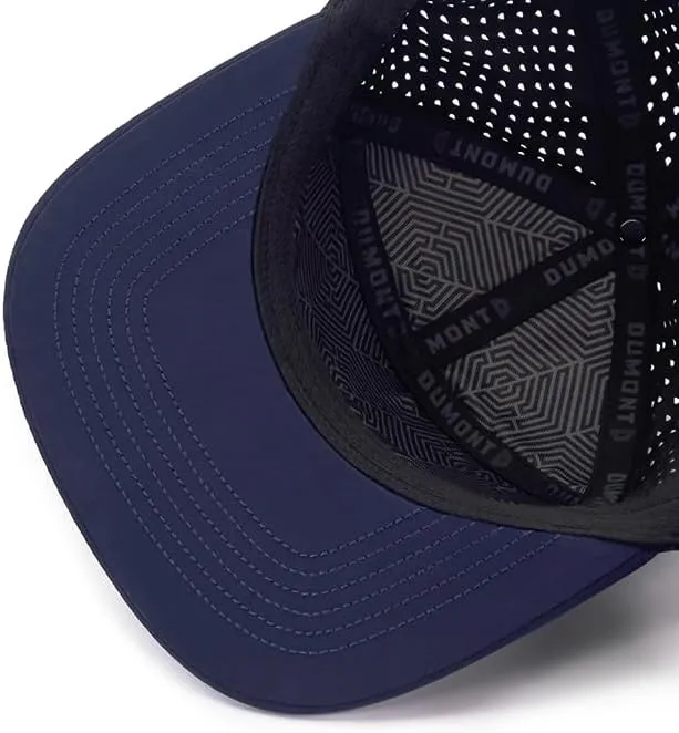 7 Panel, Flat Bill, Performance Snapback Hat, Water-Resistant Baseball Cap, Men & Women