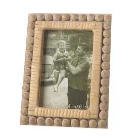 Beaded Wooden Photograph Frame