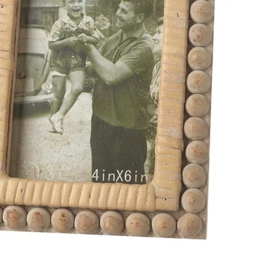 Beaded Wooden Photograph Frame