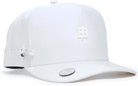 BRIMZ Golf Performance Hat - Tee Holder & Magnetic Brim - Breathable Sweat & Water Resistant Golfing Snapback Cap