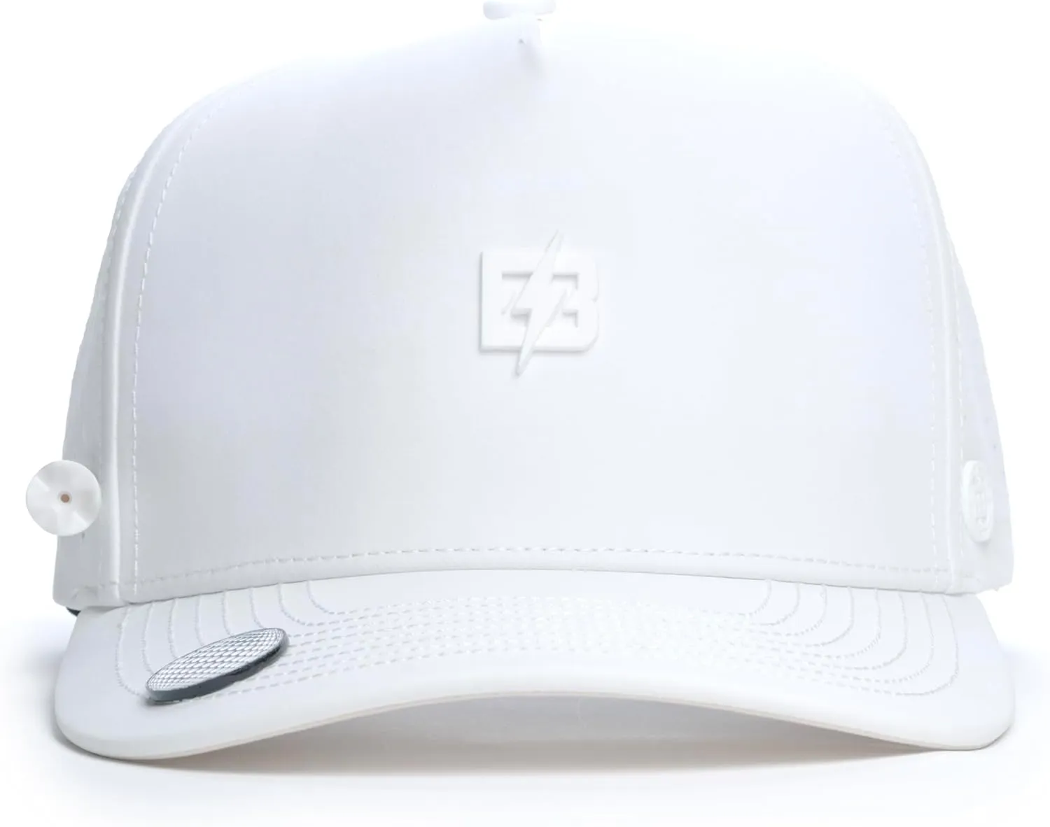 BRIMZ Golf Performance Hat - Tee Holder & Magnetic Brim - Breathable Sweat & Water Resistant Golfing Snapback Cap