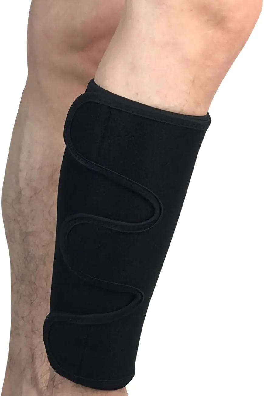 Calf Brace, Shin Splint Compression Sleeve (1 Pair) for Swelling, Edema, Hiking, Training, Adjustable Calf Support, Shin Brace for Men and Women