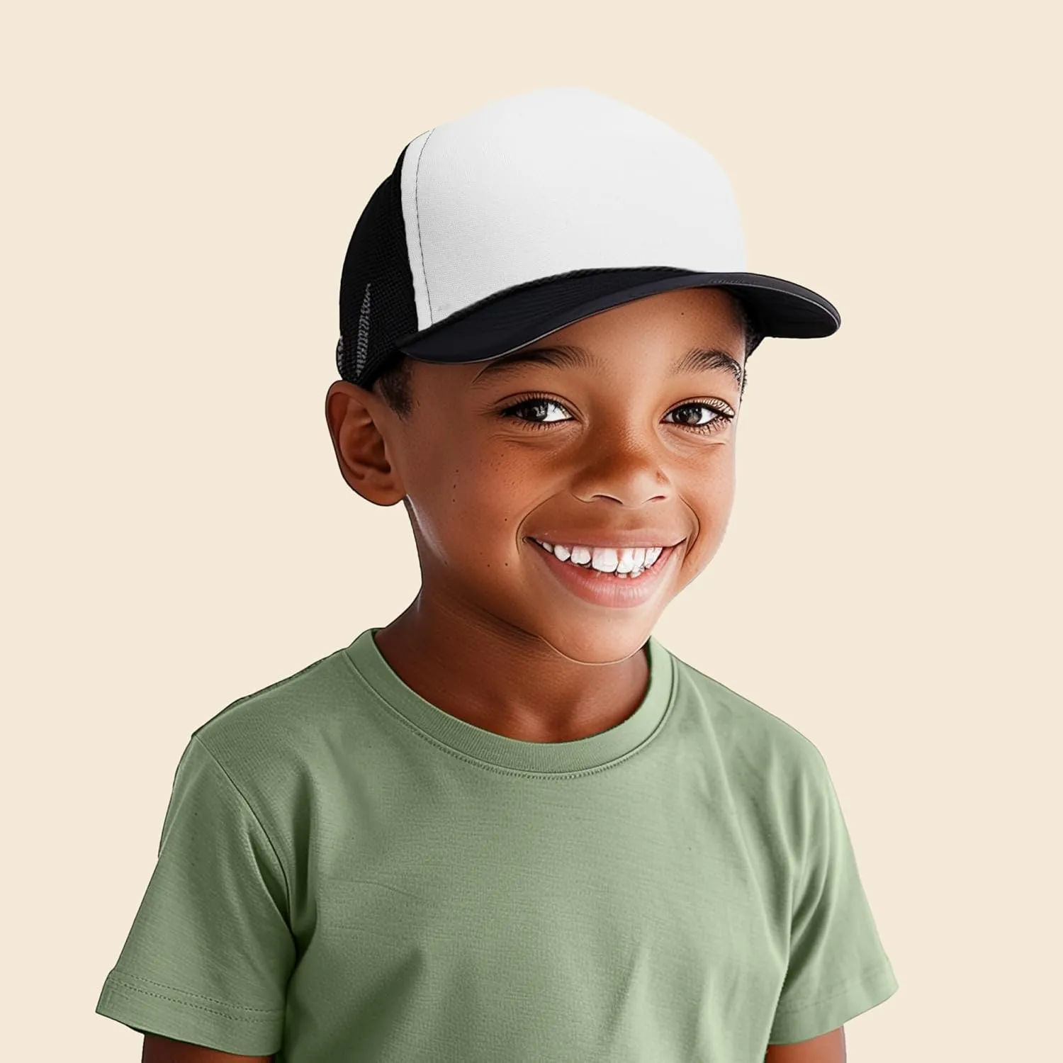 DALIX Youth Mesh Trucker Cap - Adjustable Hat (S, M Sizes)