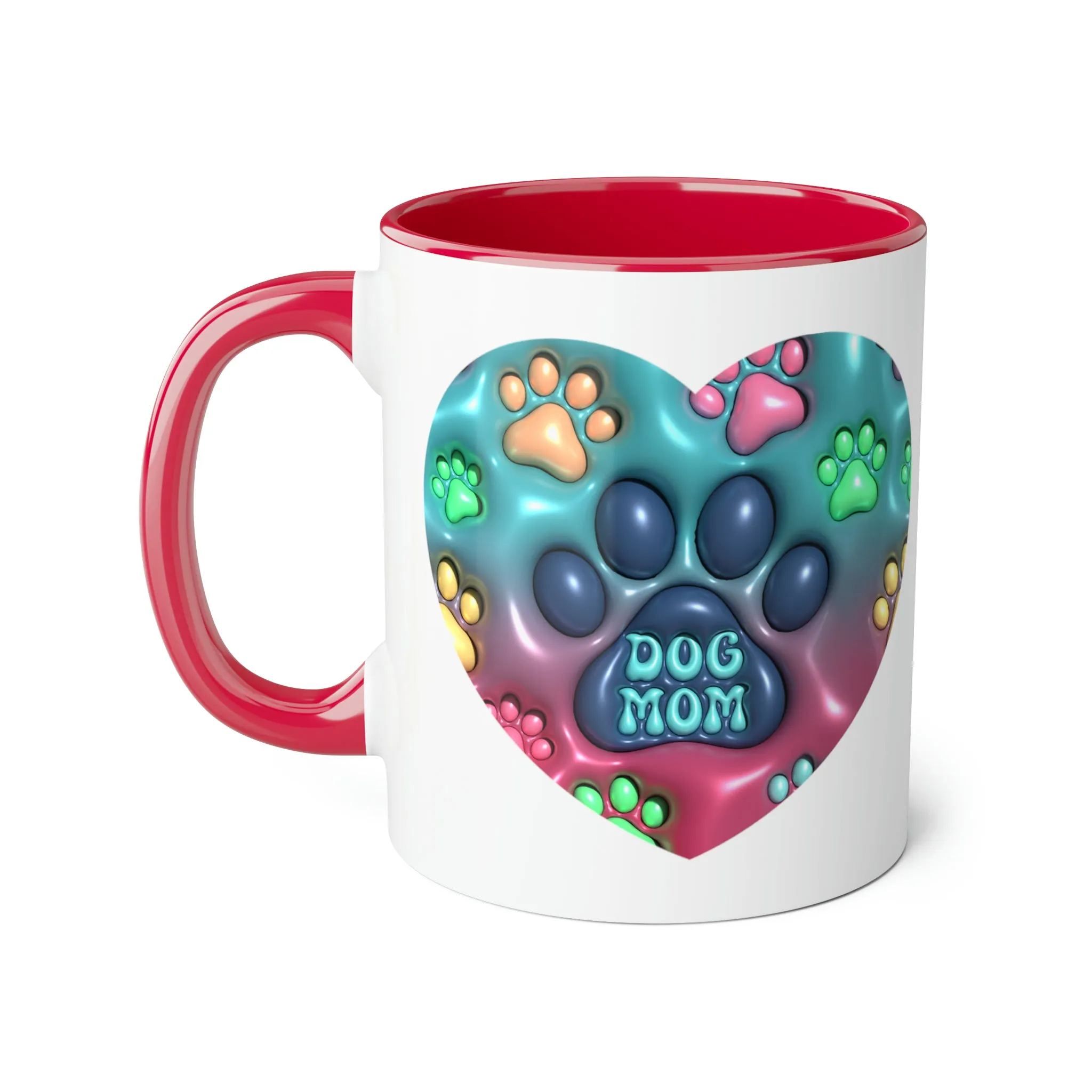 Dog Mom Accent Mugs, 11oz