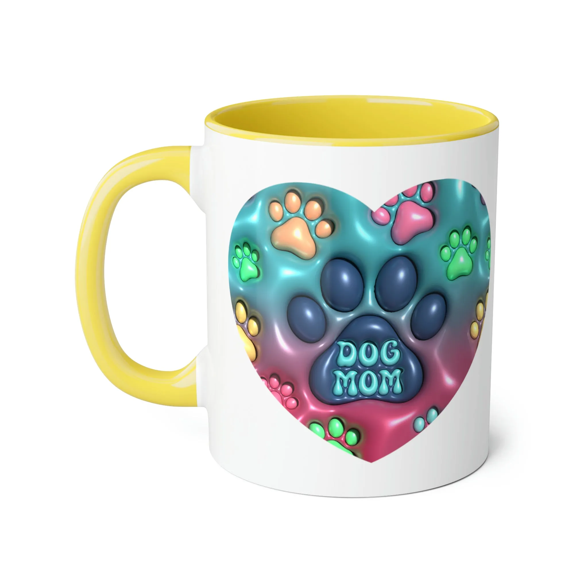 Dog Mom Accent Mugs, 11oz