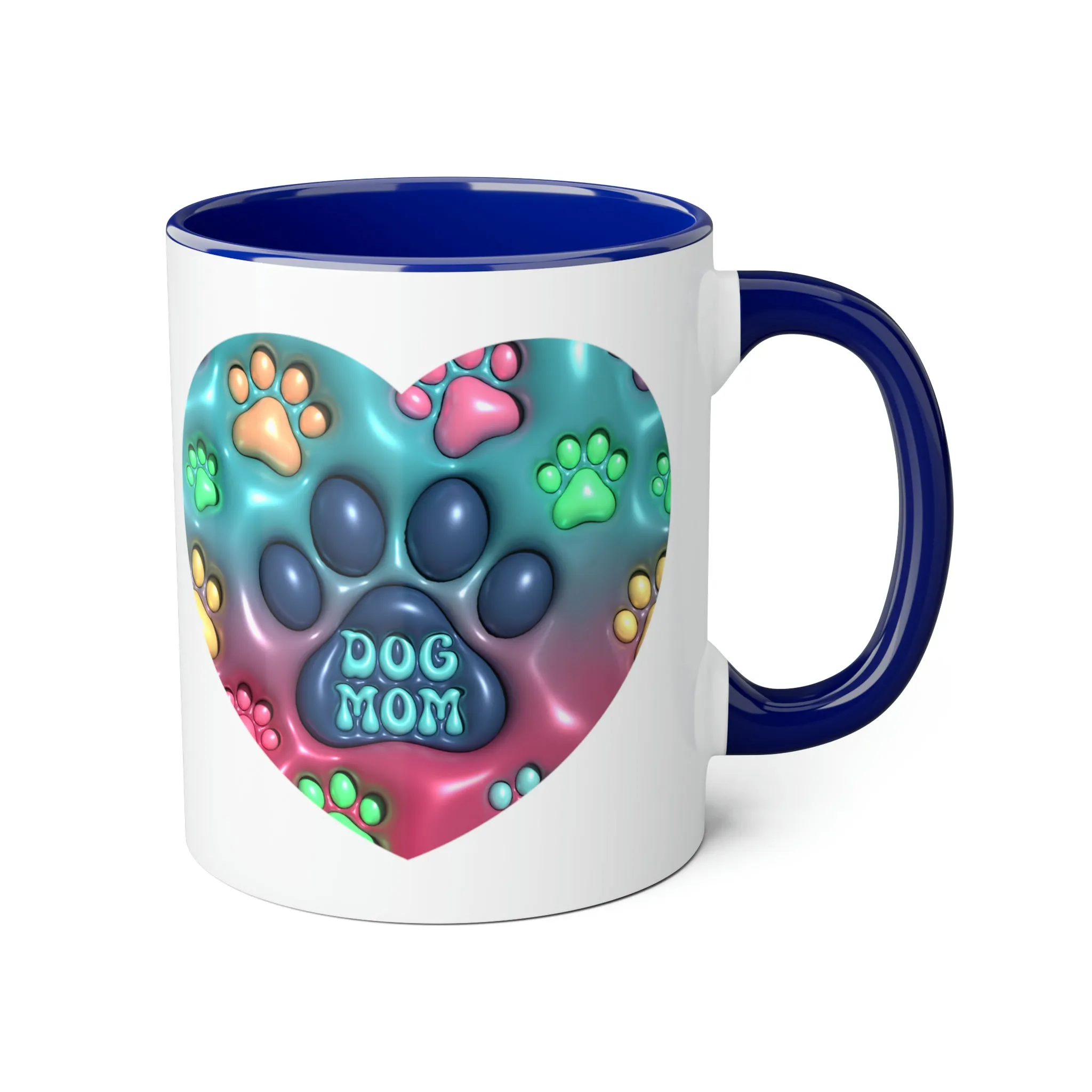 Dog Mom Accent Mugs, 11oz