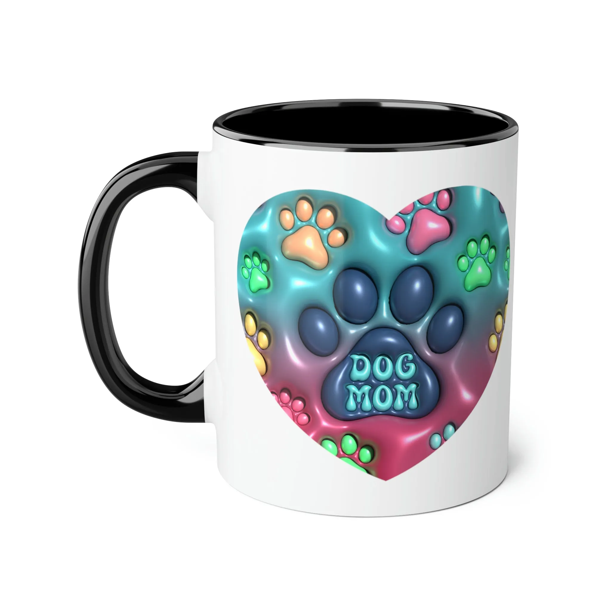 Dog Mom Accent Mugs, 11oz