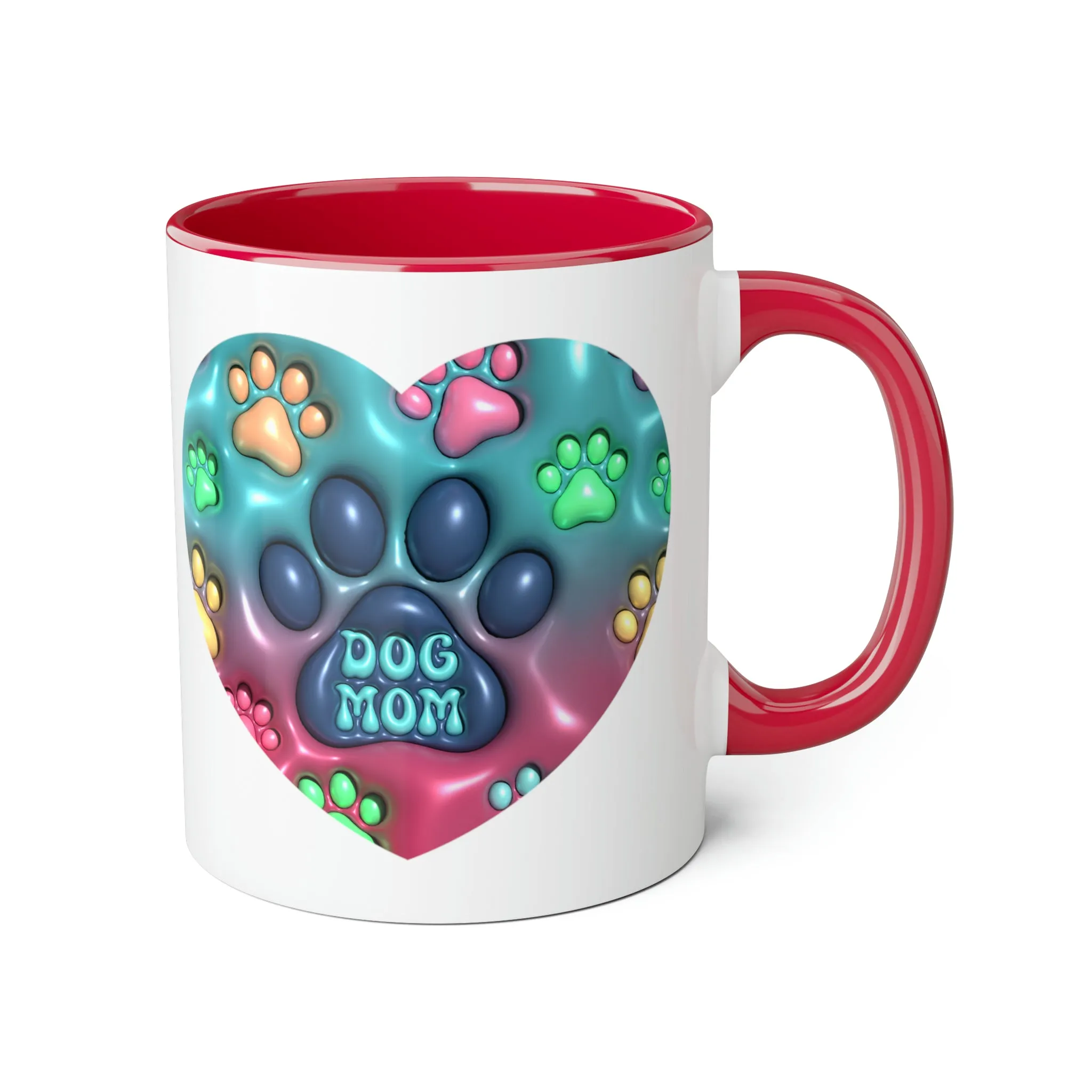 Dog Mom Accent Mugs, 11oz