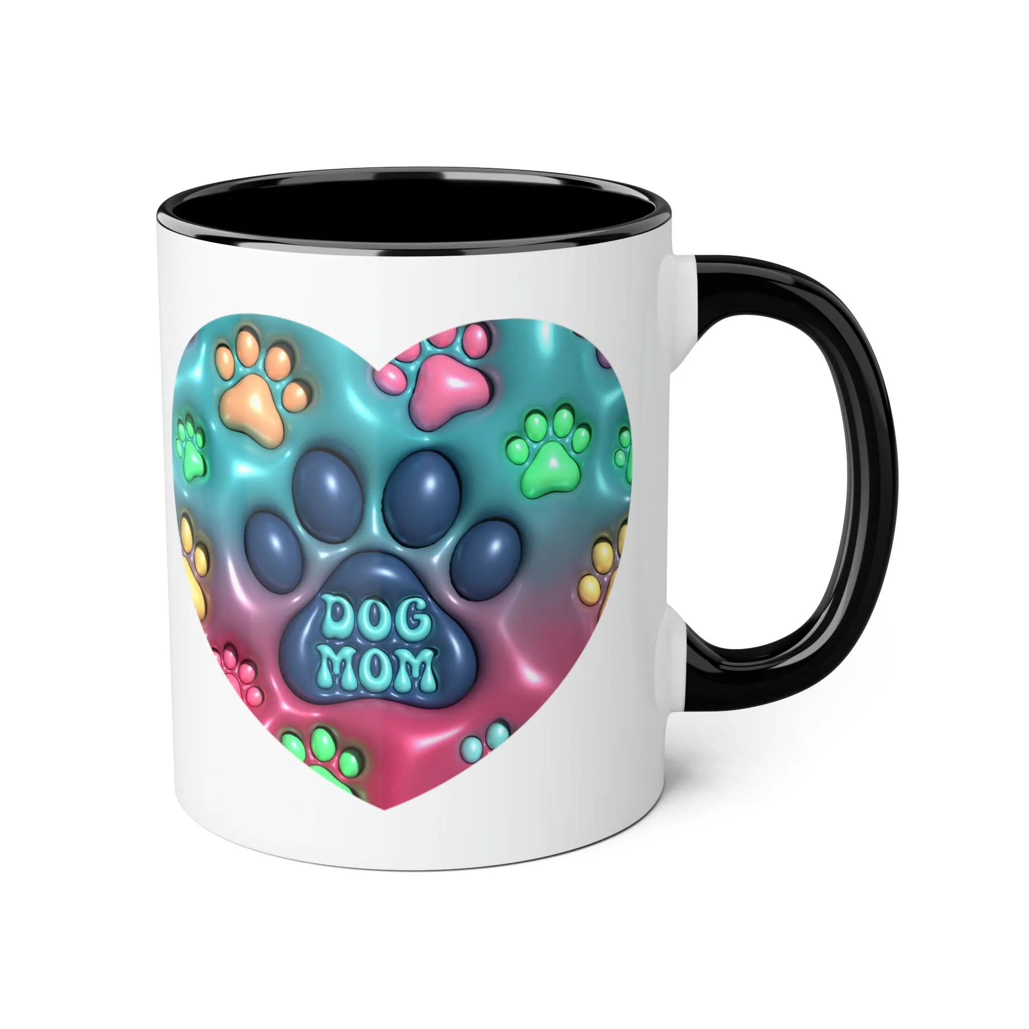 Dog Mom Accent Mugs, 11oz
