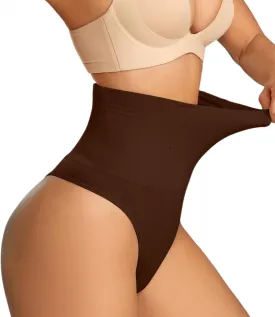 Dulchany Thong Shapewear Tummy Control Underwear for Women Seamless Body Shaper Panties