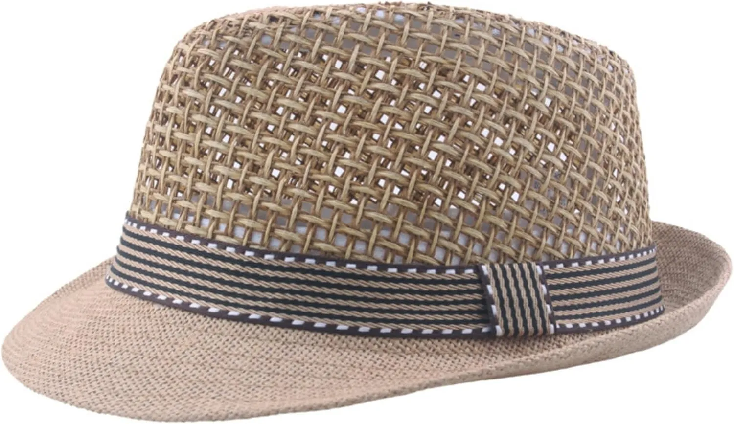 Fedoras Hats Breathable Jazz Hat Summer Outdoor Breathable Sun Hat for Wedding, Party
