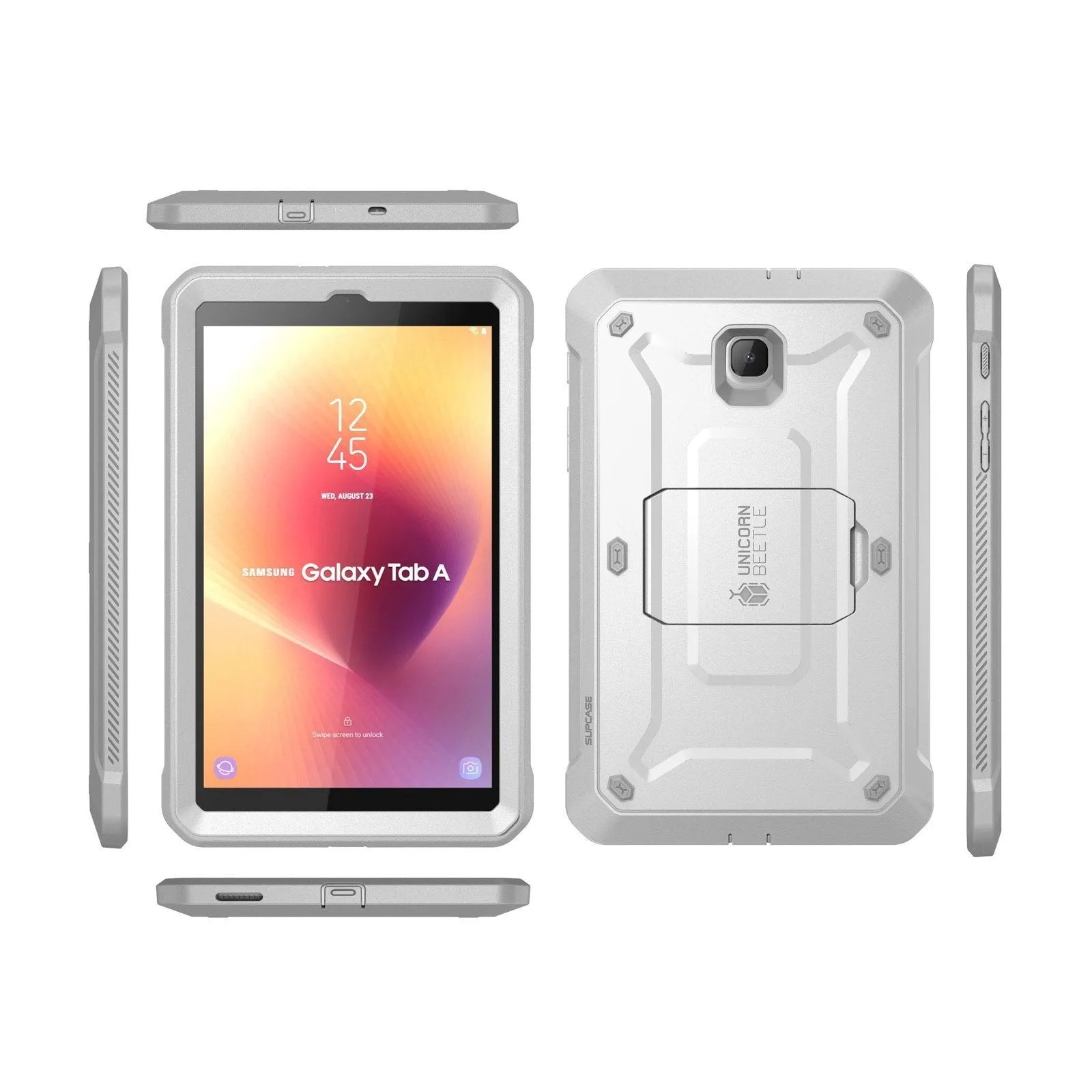 Galaxy Tab A 10.5 inch (2018) Unicorn Beetle Pro Rugged Full-Body Case-White