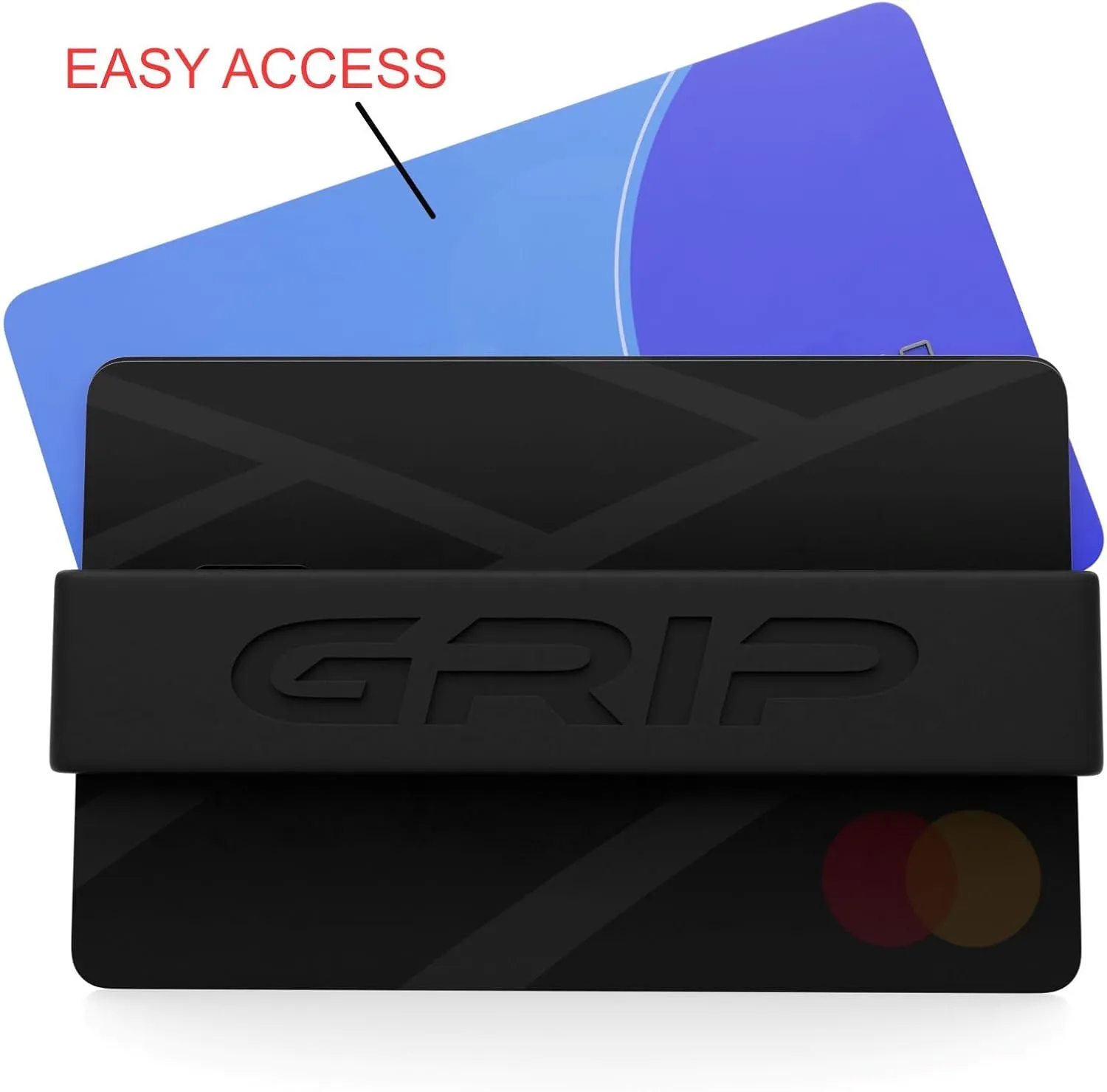 Grip Money Bands (Pack of 3) - BLACK - Premium Silicone Band for Cash & Cards - Slim & Durable Design