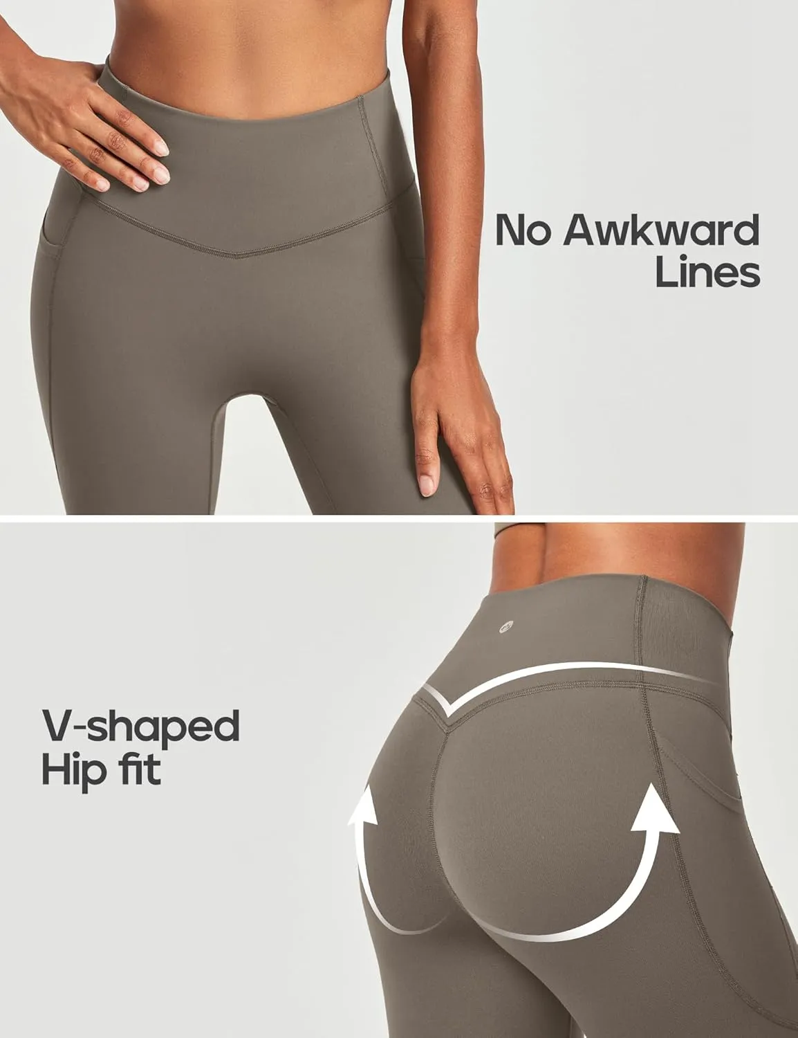 Heathyoga Compression Leggings for Women Tummy Control No Front Seam Leggings with Pockets for Women Workout Yoga Pants
