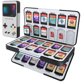 HEIYING Game Card Case for Nintendo Switch & Switch OLED,Customized Pattern Portable Travel Carry Case with 48 Game Card Slots and 24 Micro SD Cards Slots