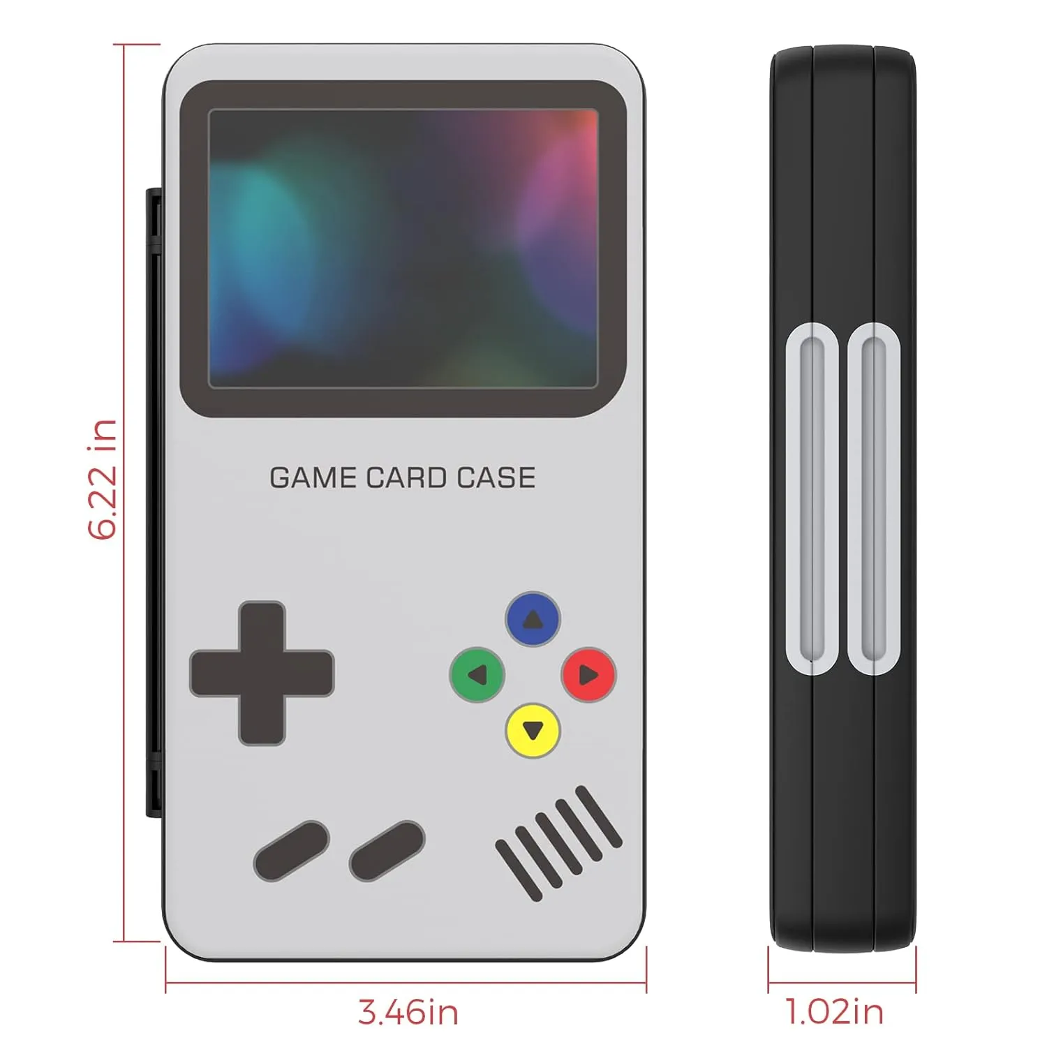 HEIYING Game Card Case for Nintendo Switch & Switch OLED,Customized Pattern Portable Travel Carry Case with 48 Game Card Slots and 24 Micro SD Cards Slots
