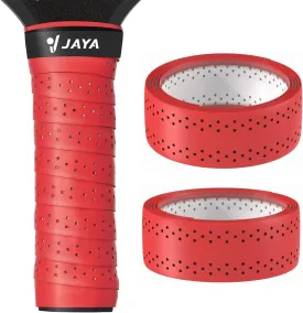 JAYA Pickleball Paddle Grip Tape, Pack of 2 or 5 Pickleball Replacement Grip WrapMoisture-Wicking Racket Tape,Thin & Easy-to-Use with Ventilated Holes for Pickleball, Tennis,Racquetball & More