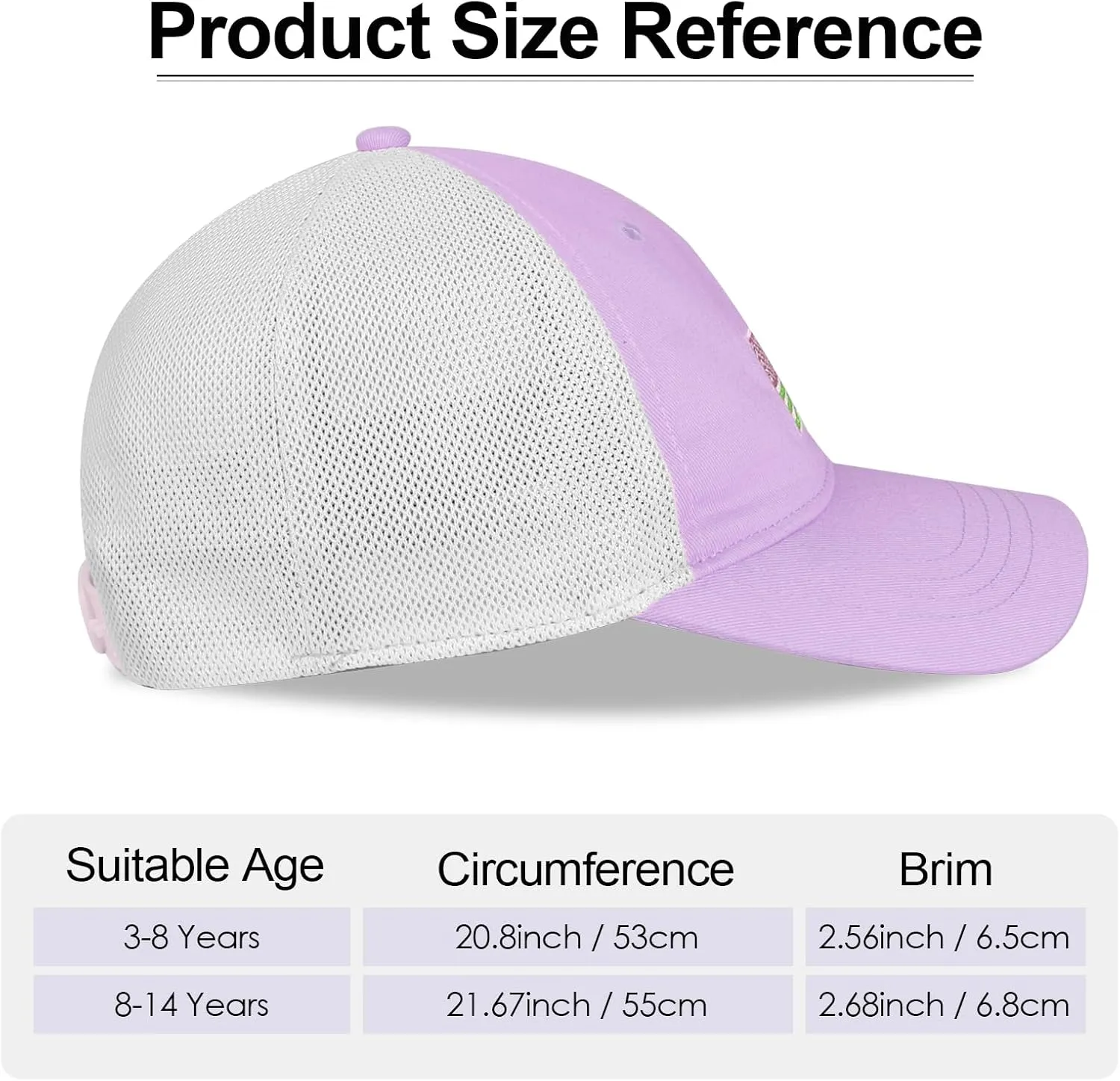 Kids American Flag Baseball Cap Boys Girls Mesh Baseball Hat, Toddler Embroidery Trucker Hat for Age 3-14 Years