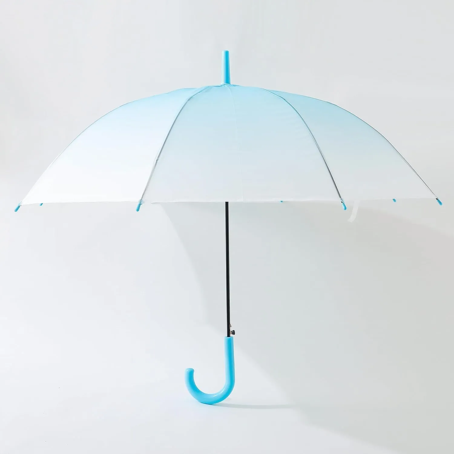 Kuber Industries Transparent Umbrella For Men & Women|Automatic Umbrella For Rain-Pack of 5 (Blue)