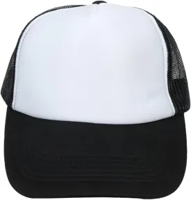 Men Women Foam Trucker Hat Mesh Cap Solid Colors Lightweight with Adjustable Snapback Collection