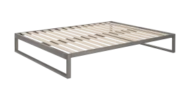 Mínimo Industrial Gunmetal® - Steel Bed Frame