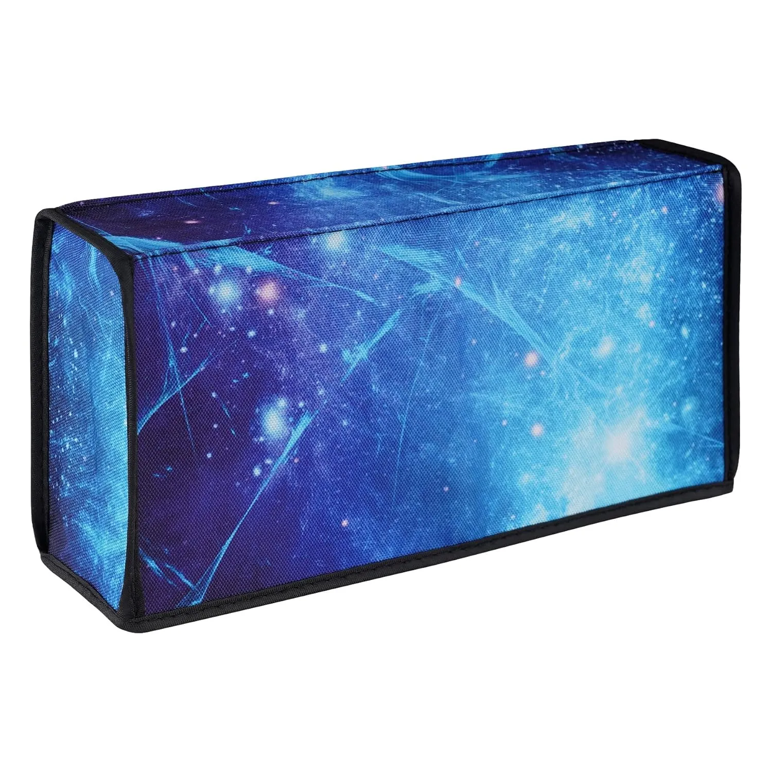 PlayVital Nylon Dust Cover, Soft Neat Lining Dust Guard, Anti Scratch Waterproof Cover Sleeve for Nintendo Switch & Switch OLED Charging Dock - Blue Nebula