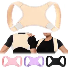 Posture Corrector for Women and Men, Adjustable Posture Back Brace Shoulder Brace, Discreet Under Clothes Design Back Support, Back Pain Relief for Improved Neck Support(Nude Color)