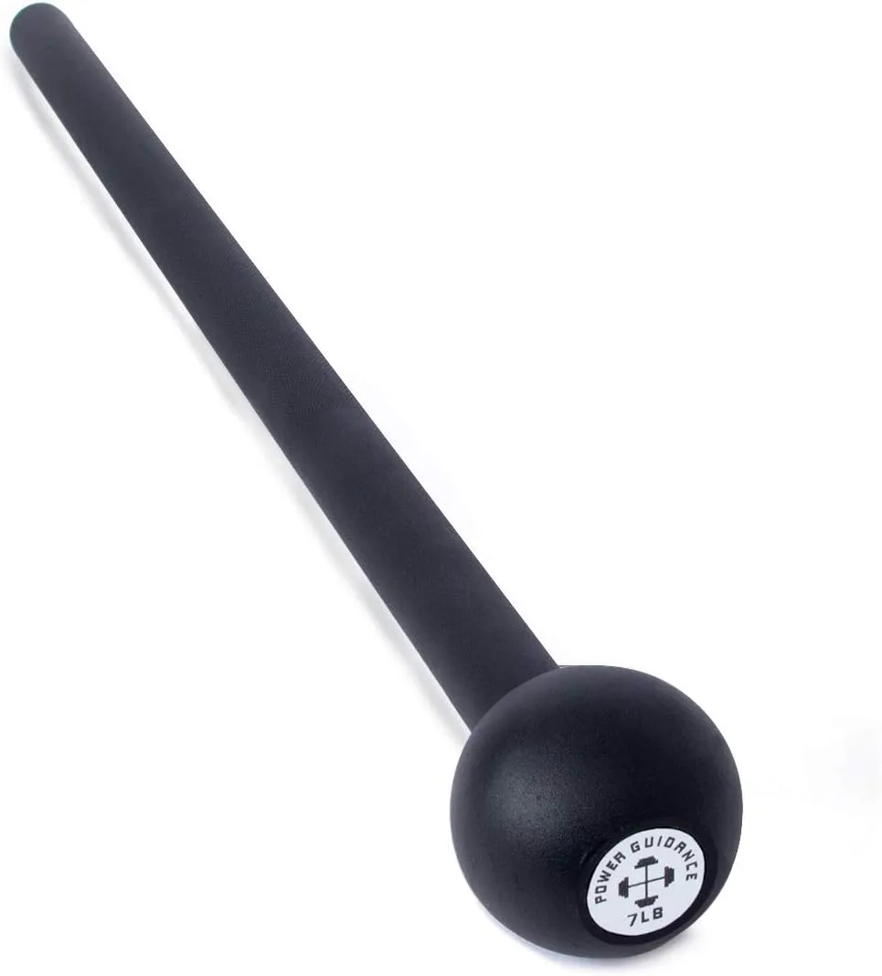 POWER GUIDANCE Steel Mace Macebell Cast Iron Training Full Body Workout, Shoulder, Core Strength, Muscles, Joints (7lb to 25lb)