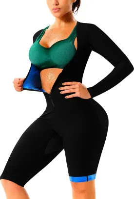 Sauna Suit Women Waist Trainers for Women Belly Fat Sauna Suit for Weight Loss Women Workout Sweat Suit