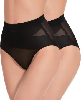 Shapewear Tummy Control Panties - Body Shaping Briefs Compression Underwear Low Rise Girdle Panty Shapewear for Women