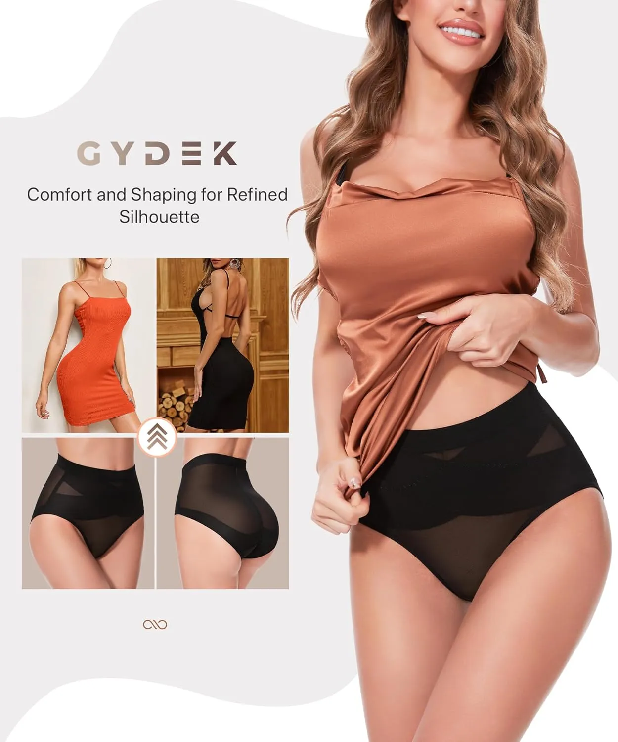 Shapewear Tummy Control Panties - Body Shaping Briefs Compression Underwear Low Rise Girdle Panty Shapewear for Women