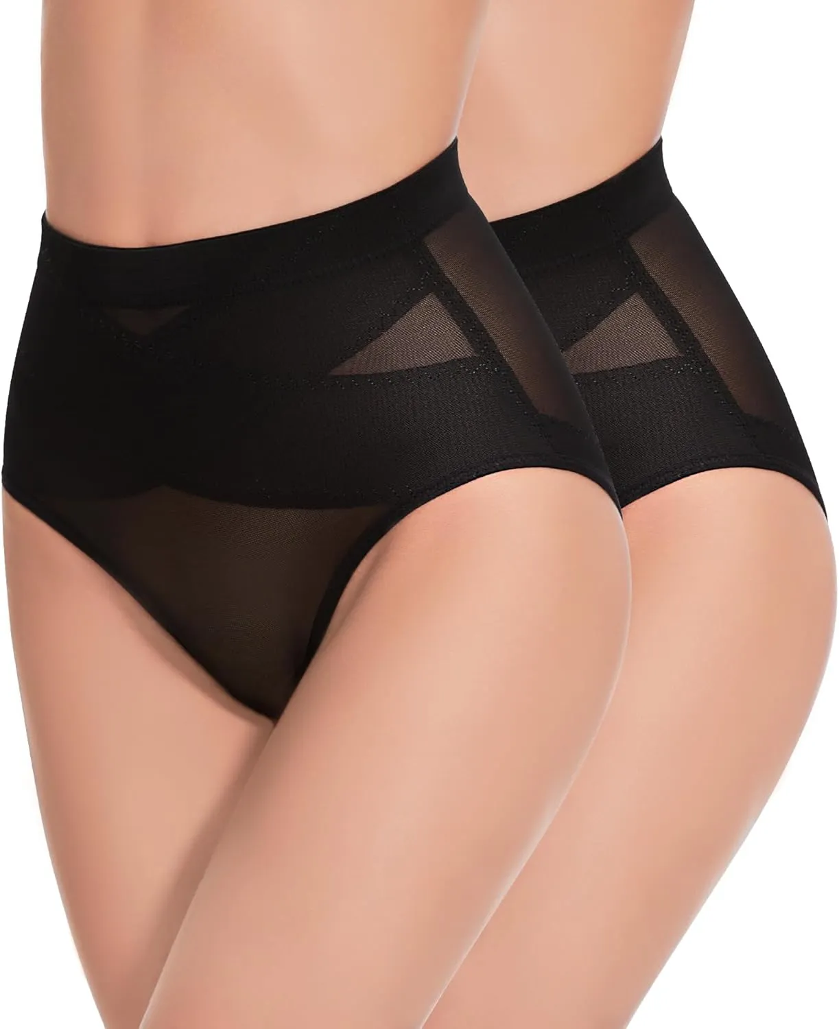Shapewear Tummy Control Panties - Body Shaping Briefs Compression Underwear Low Rise Girdle Panty Shapewear for Women