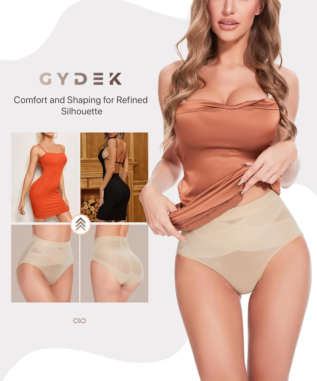 Shapewear Tummy Control Panties - Body Shaping Briefs Compression Underwear Low Rise Girdle Panty Shapewear for Women