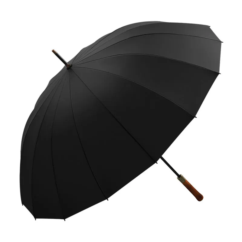 Solid Wood Men's Umbrella Printing Logo