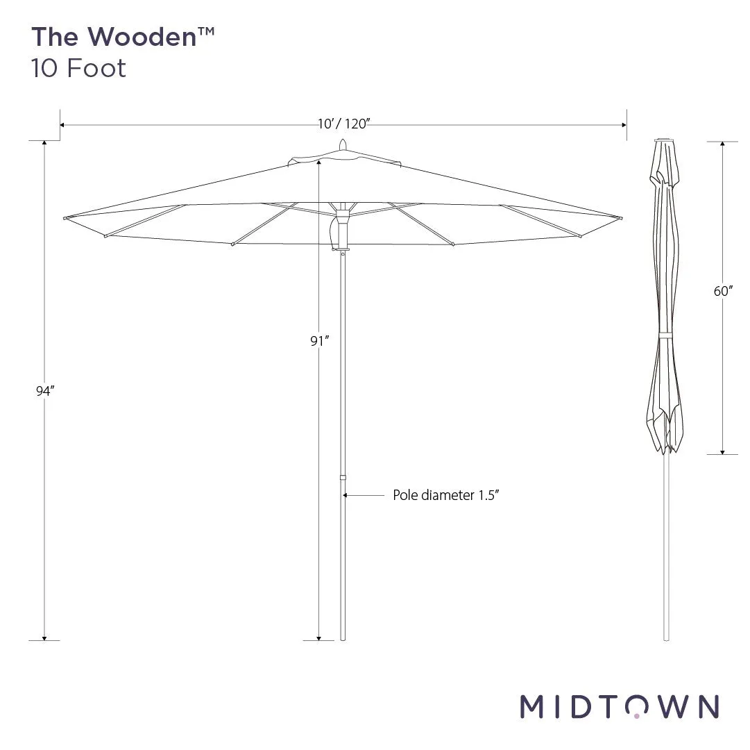 The Wooden™ - Sunbrella Burgundy