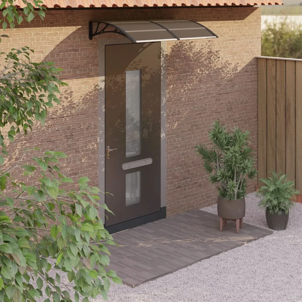 vidaXL Door Canopy Black 150x75 cm Polycarbonate