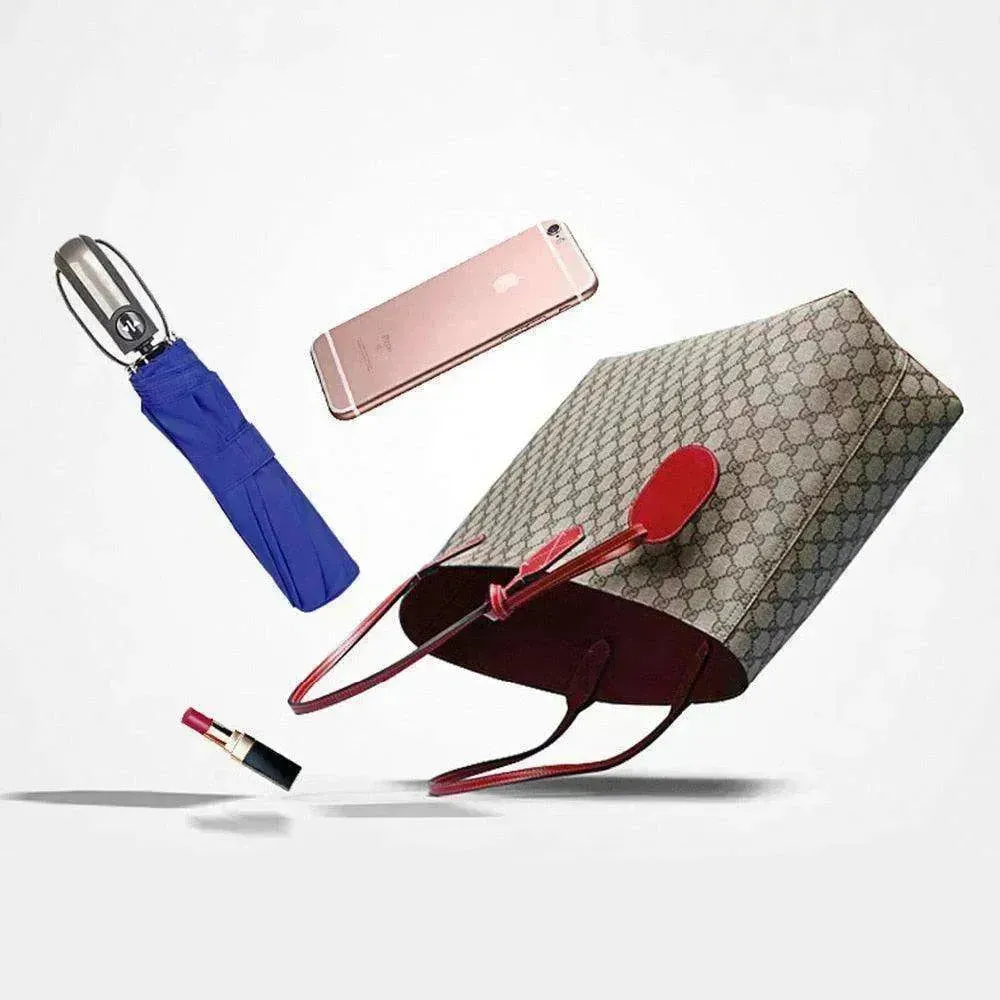 Windproof Auto Luxury Umbrella for Rain, Black Coating