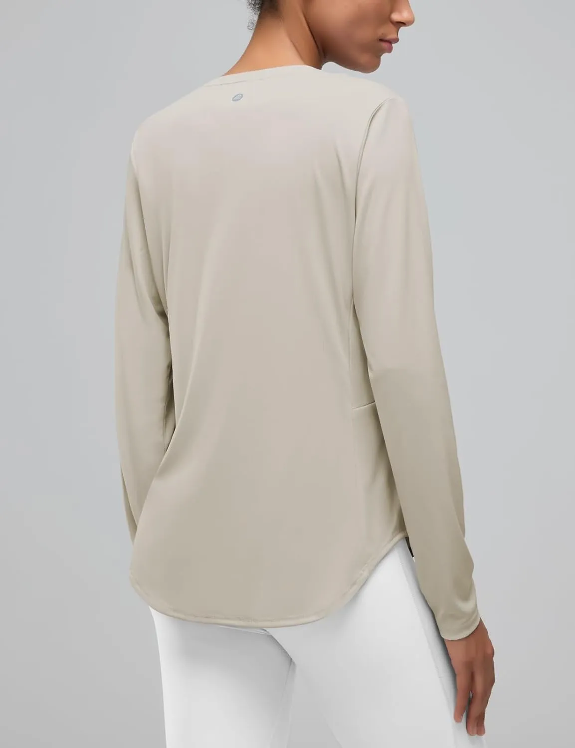 Womens Zipper Pockets Long Sleeve Rash Guard UPF 50  Sun Protection Shirts for Hiking Outdoor Workout Swim Shirt