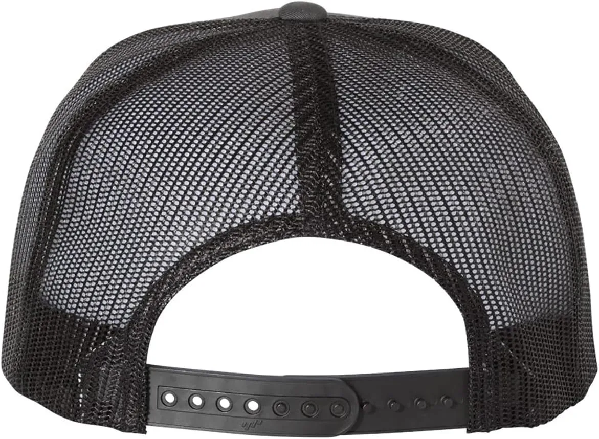 Yupoong YP Classics 6006 High Profile Flat Visor Snapback Trucker Hat - Blank, Bulk Caps