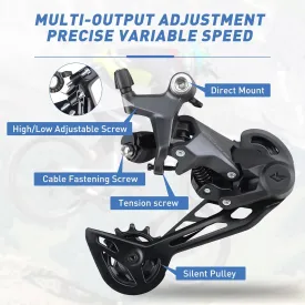 ZUKKA Rear Derailleur RD-U6020-11/ RD-U6020-10 / RD-U3020-9 CUES Shadow RD Rear Derailleur 9/10/11-speed for Mountain Bike E-Bike